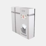 Cutie pentru amintirile bebelușului cu kit amprentă 2D - Triple Frame White - Dooky