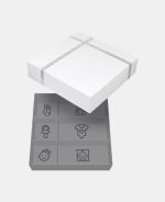 Cutie pentru amintirile bebelușului cu kit amprentă 2D - Triple Frame White - Dooky - imagine 6