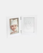 Cutie pentru amintirile bebelușului cu kit amprentă 2D - Double Frame White - Dooky - imagine 6