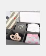 Cutie pentru amintirile bebelușului cu kit amprentă 2D - Double Frame White - Dooky - imagine 8