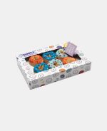 Șosetuțe pentru bebeluși - set 3 perechi- Blueberry Orange Donut - Dooky - imagine 2