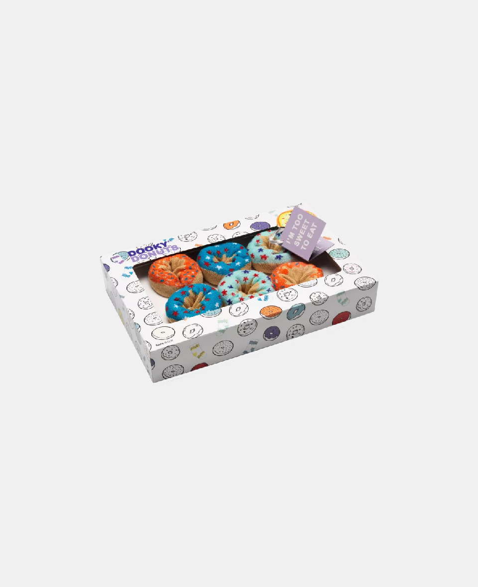5038278008454.jpg Șosetuțe pentru bebeluși - set 3 perechi- Blueberry Orange Donut - Dooky - imagine 1