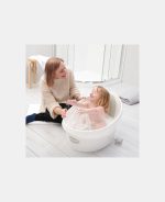 Cada pentru toddler - White/Grey - Shnuggle - imagine 3
