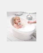Cada pentru toddler - White/Grey - Shnuggle - imagine 5