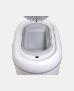 Coș pentru scutece - Eco-Touch White/Grey - Shnuggle - imagine 5