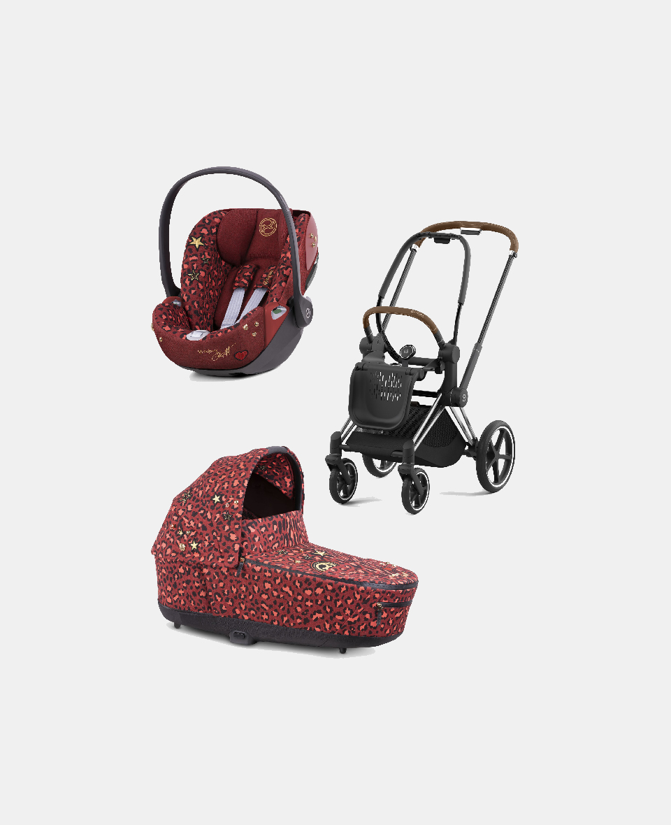 521002319-522000883-523000303.jpg Carucior 2 in 1 Landou PRIAM Lux Rosenrot Red | dark red +Cadru Carucior pentru Copii Priam Chrome Brown + Scoica Auto CLOUD T I-SIZE Rosenrot Red | dark red Cybex Platinum - imagine 1