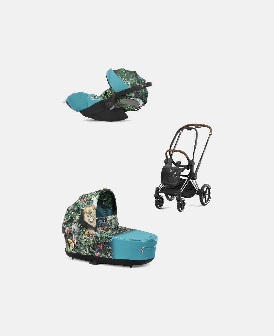 521002319-522000907-523000309.jpg Carucior 2 in 1 Landou Priam Lux pentru căruciorul Priam Design Collaborations We The Best | mid turquoise + Cadru Carucior pentru Copii Priam Chrome Brown + Scoica Auto CLOUD T I-SIZE WE THE BEST BLUE | mid turquoise Cybex Platinum - imagine 1