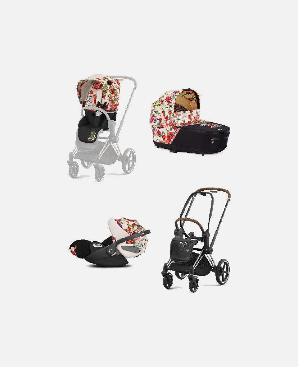 521002319-522000911-523000291-521002813.jpg Carucior 3 in 1 Landou Priam Lux pentru căruciorul Priam Fashion Collections Spring Blossom Light + Cadru Carucior pentru Copii Priam Chrome Brown + Scoica Auto CLOUD T I-SIZE Spring Blossom Light | light beige + Parte Sport Carucior Priam Fashion Collections Spring Blossom Light Beige Cybex Fashion - imagine 1