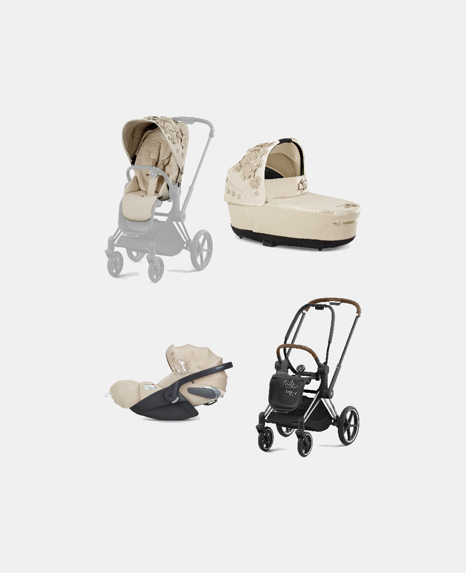 521002319-522000935-523000273-521002829.jpg Carucior 3 in 1 Landou Priam Lux pentru căruciorul Priam Fashion Collections Nude Beige + Cadru Carucior pentru Copii Priam Chrome Brown + Scoica Auto CLOUD T I-SIZE SIMPLY FLOWERS BEIGE | mid beige + Parte Sport Carucior Priam Fashion Collections Nude Beige Cybex Fashion - imagine 1