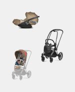 Carucior 2 in 1 Parte Sport Carucior Priam Design Collaborations One Love + Cadru Carucior pentru Copii Priam Chrome Black + Scoica Auto CLOUD T I-SIZE One Love | multicolor Cybex Platinum - imagine 2