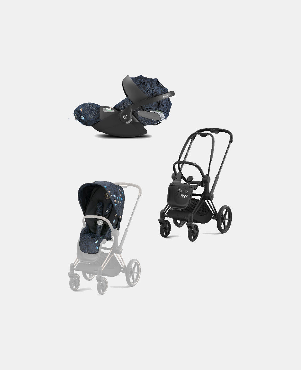 521002331-521002821-523000285.jpg Carucior 2 in 1 Parte Sport Carucior Priam Fashion Collections Jewels of Nature + Cadru Carucior pentru Copii Priam Matt Black + Scoica Auto CLOUD T I-SIZE Jewels of Nature | dark blue Cybex Platinum - imagine 1