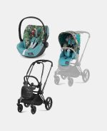 Carucior 2 in 1 Parte Sport Carucior Priam Design Collaborations We The Best + Cadru Carucior pentru Copii Priam Matt Black + Scoica Auto CLOUD T I-SIZE WE THE BEST BLUE | mid turquoise Cybex Platinum - imagine 2