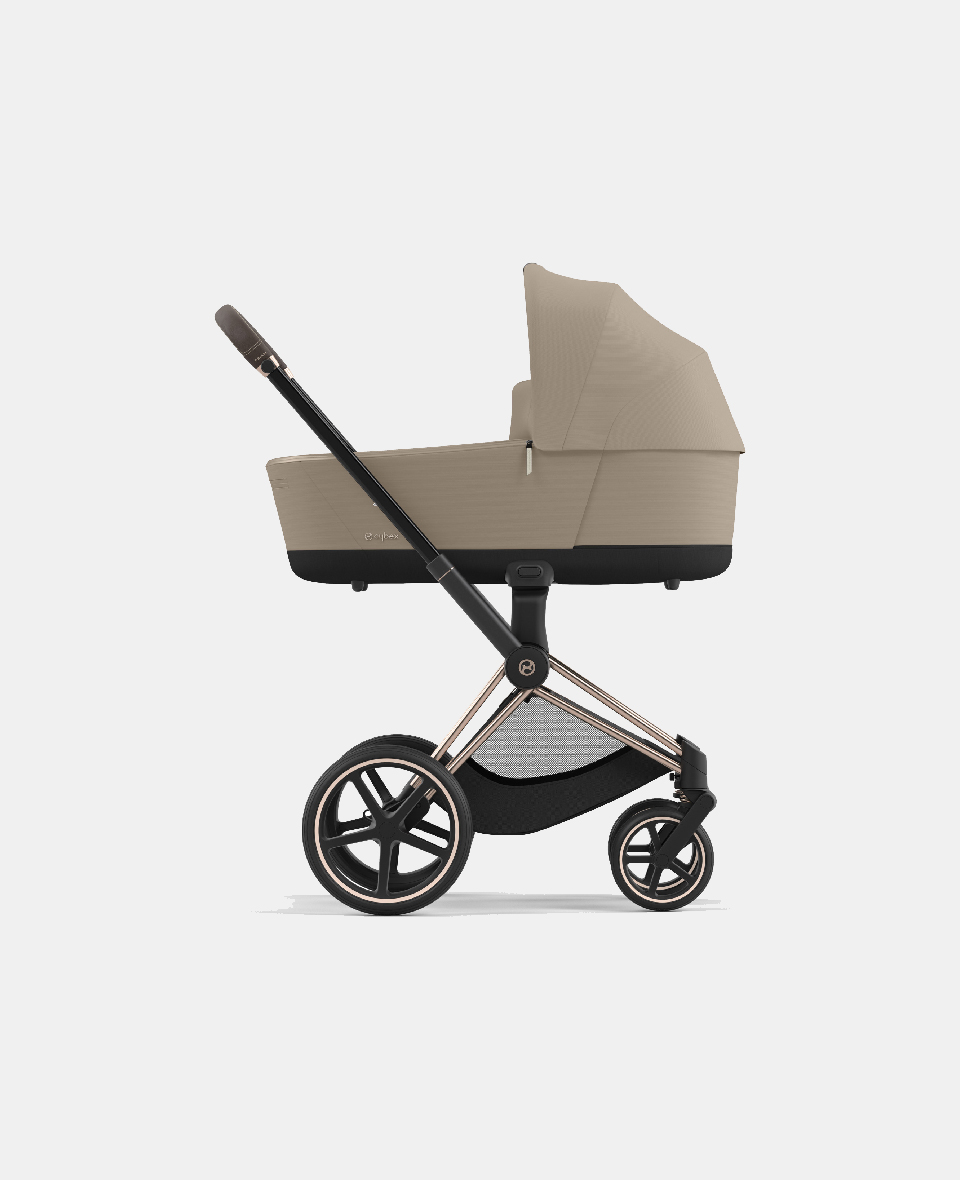 521002331-523001271.jpg Cadru Carucior pentru Copii Priam Matt Black + Landou PRIAM Lux Cozy Beige Cybex Platinum - imagine 1