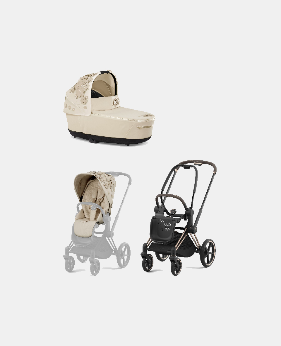 521002337-522000935-521002829.jpg Carucior 2 in 1 Landou Priam Lux pentru căruciorul Priam Fashion Collections Nude Beige + Cadru Carucior pentru Copii Priam Rosegold + Parte Sport Carucior Priam Fashion Collections Nude Beige Cybex Fashion - imagine 1