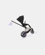 Cadru Cărucior pentru Copii e-Priam Chrome Black Cybex Platinum - imagine 11