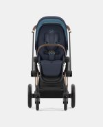 Carucior 2 in 1 Cadru Cărucior pentru Copii e-Priam Rosegold + Parte Sport Carucior Priam Nautical Blue + Scoică Auto pentru Copii Cloud T i-Size Plus Sephia Black Cybex Platinum Cybex Platinum - imagine 7