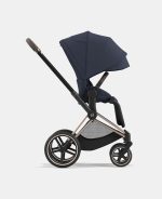 Carucior 2 in 1 Cadru Cărucior pentru Copii e-Priam Rosegold + Parte Sport Carucior Priam Nautical Blue + Scoică Auto pentru Copii Cloud T i-Size Plus Sephia Black Cybex Platinum Cybex Platinum - imagine 8