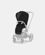 Carucior 2 in 1 Cadru Cărucior pentru Copii e-Priam Rosegold + Landou PRIAM Lux Stardust Black Plus + Parte Sport Carucior Priam Stardust Black Plus Cybex Platinum - imagine 11
