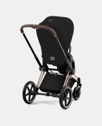 Carucior 2 in 1 Cadru Cărucior pentru Copii e-Priam Rosegold + Landou PRIAM Lux Stardust Black Plus + Parte Sport Carucior Priam Stardust Black Plus Cybex Platinum - imagine 16