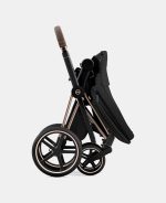 Carucior 2 in 1 Cadru Cărucior pentru Copii e-Priam Rosegold + Landou PRIAM Lux Stardust Black Plus + Parte Sport Carucior Priam Stardust Black Plus Cybex Platinum - imagine 17