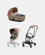 Carucior 2 in 1 Landou MIOS Lux One Love | multicolor + Cadru Carucior pentru Copii Mios Chrome Brown + Parte Sport Carucior MIOS One Love | multicolor Cybex Fashion - imagine 2