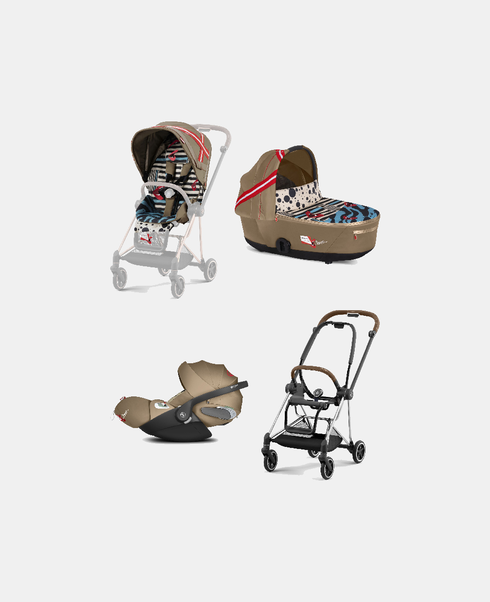 521002507-522000755-523000315-521002765.jpg Carucior 3 in 1 Landou MIOS Lux One Love | multicolor + Cadru Carucior pentru Copii Mios Chrome Brown + Scoica Auto CLOUD T I-SIZE One Love | multicolor + Parte Sport Carucior MIOS One Love | multicolor Cybex Fashion - imagine 1