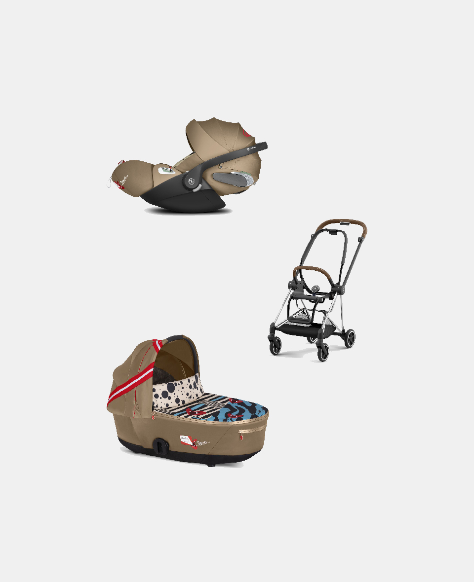 521002507-522000755-523000315.jpg Carucior 2 in 1 Landou MIOS Lux One Love | multicolor + Cadru Carucior pentru Copii Mios Chrome Brown + Scoica Auto CLOUD T I-SIZE One Love | multicolor Cybex Platinum - imagine 1