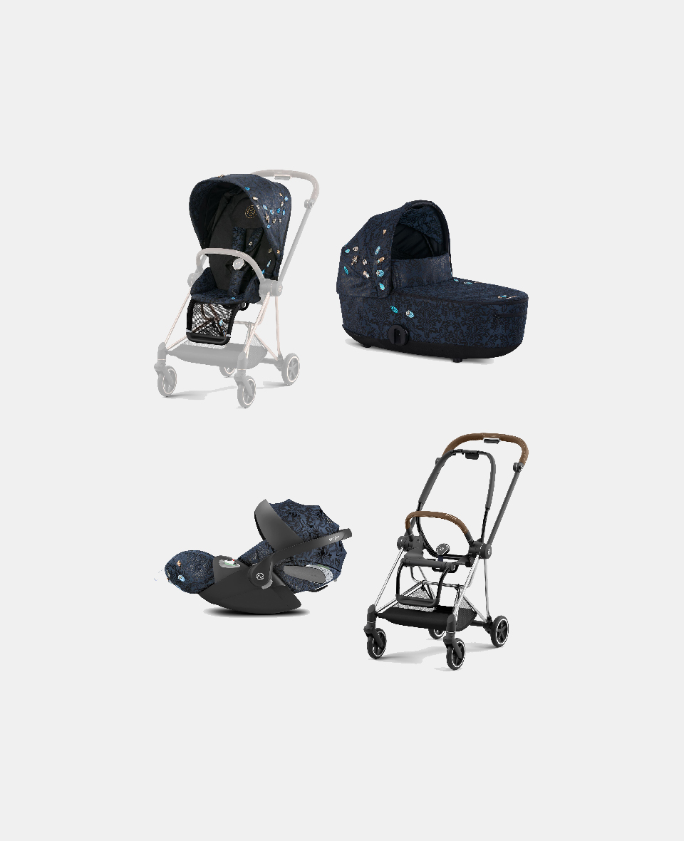 521002507-522000783-523000285-521002867.jpg Carucior 3 in 1 Landou MIOS Lux Jewels of Nature | dark blue + Cadru Carucior pentru Copii Mios Chrome Brown + Scoica Auto CLOUD T I-SIZE Jewels of Nature | dark blue + Parte Sport Carucior MIOS Jewels of Nature | Dark Blue Cybex Fashion - imagine 1