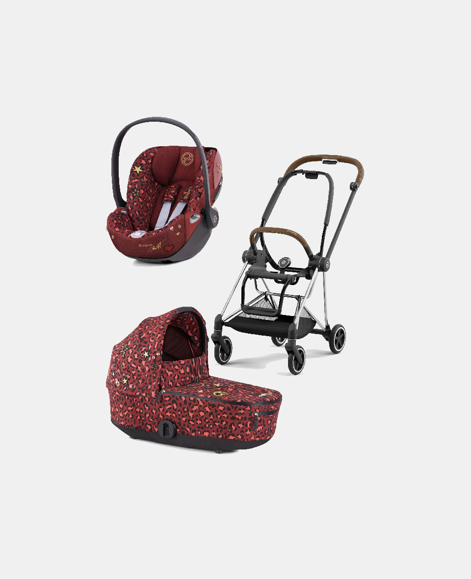 521002507-522000889-523000303.jpg Carucior 2 in 1 Landou MIOS Lux Rosenrot Red | dark red + Cadru Carucior pentru Copii Mios Chrome Brown + Scoica Auto CLOUD T I-SIZE Rosenrot Red | dark red Cybex Platinum - imagine 1