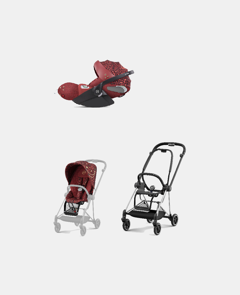 521002513-522000367-523000303.jpg Carucior 2 in 1 Parte Sport Carucior MIOS Rosenrot Red | dark red + Cadru Carucior pentru Copii Mios Chrome Black + Scoica Auto CLOUD T I-SIZE Rosenrot Red | dark red Cybex Platinum - imagine 1