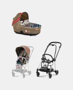 Carucior 2 in 1 Landou MIOS Lux One Love | multicolor + Cadru Carucior pentru Copii Mios Chrome Black + Parte Sport Carucior MIOS One Love | multicolor Cybex Fashion - imagine 2