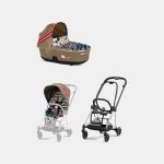 Carucior 2 in 1 Landou MIOS Lux One Love | multicolor + Cadru Carucior pentru Copii Mios Chrome Black + Parte Sport Carucior MIOS One Love | multicolor Cybex Fashion