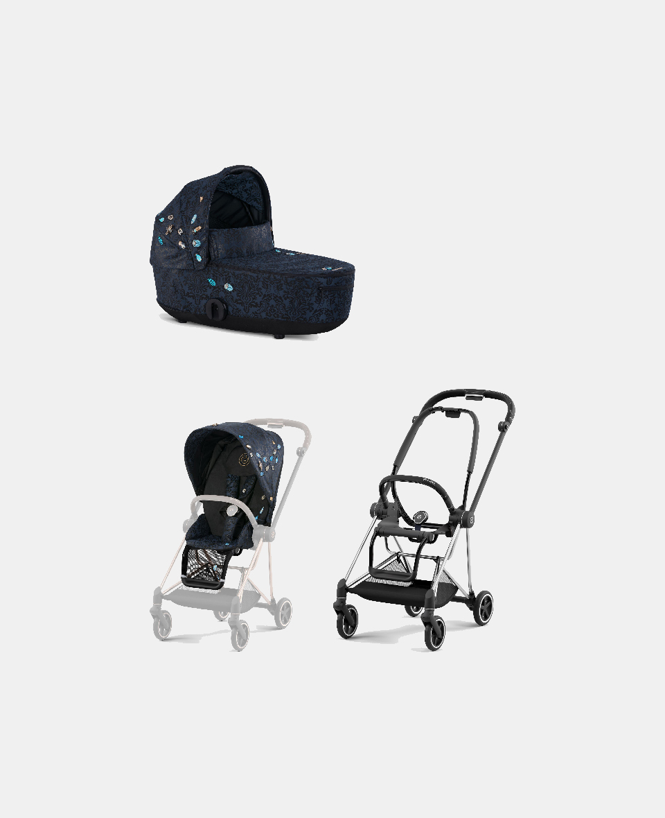 521002513-522000783-521002867.jpg Carucior 2 in 1 Landou MIOS Lux Jewels of Nature | dark blue + Cadru Carucior pentru Copii Mios Chrome Black + Parte Sport Carucior MIOS Jewels of Nature | Dark Blue Cybex Fashion - imagine 1