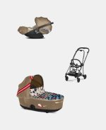 Carucior 2 in 1 Landou MIOS Lux One Love | multicolor + Cadru Carucior pentru Copii Mios Matt Black + Scoica Auto CLOUD T I-SIZE One Love | multicolor Cybex Platinum - imagine 2