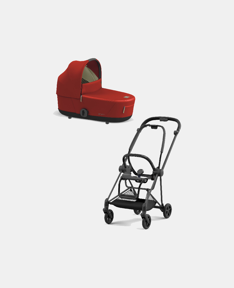 521002519-522000829.jpg Carucior Nou Nascut Mios: Cadru Carucior pentru Copii Mios Matt Black + Landou Mios Lux Autumn Gold Cybex Platinum - imagine 1