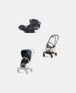 Carucior 2 in 1 Parte Sport Carucior MIOS Jewels of Nature | Dark Blue + Cadru Carucior pentru Copii Mios Rosegold + Scoica Auto CLOUD T I-SIZE Jewels of Nature | dark blue Cybex Platinum