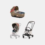 Carucior 2 in 1 Landou MIOS Lux One Love | multicolor + Cadru Carucior pentru Copii Mios Rosegold + Parte Sport Carucior MIOS One Love | multicolor Cybex Fashion