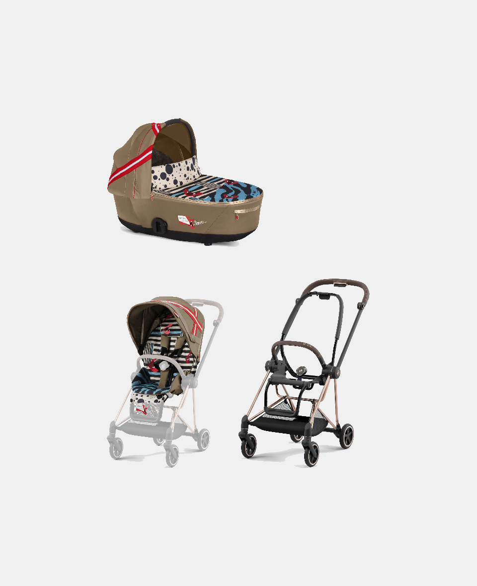 521002525-522000755-521002765.jpg Carucior 2 in 1 Landou MIOS Lux One Love | multicolor + Cadru Carucior pentru Copii Mios Rosegold + Parte Sport Carucior MIOS One Love | multicolor Cybex Fashion - imagine 1