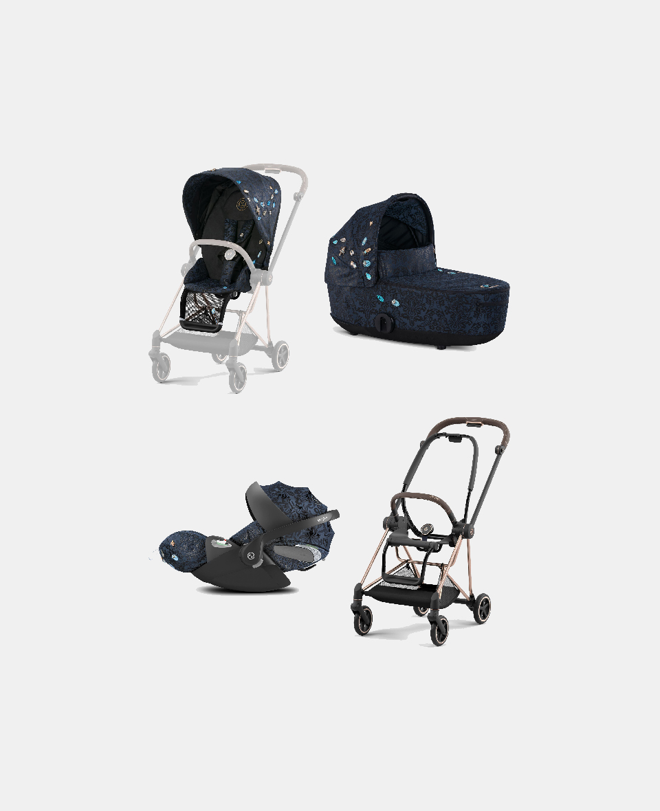521002525-522000783-523000285-521002867.jpg Carucior 3 in 1 Landou MIOS Lux Jewels of Nature | dark blue + Cadru Carucior pentru Copii Mios Rosegold + Scoica Auto CLOUD T I-SIZE Jewels of Nature | dark blue + Parte Sport Carucior MIOS Jewels of Nature | Dark Blue Cybex Fashion - imagine 1