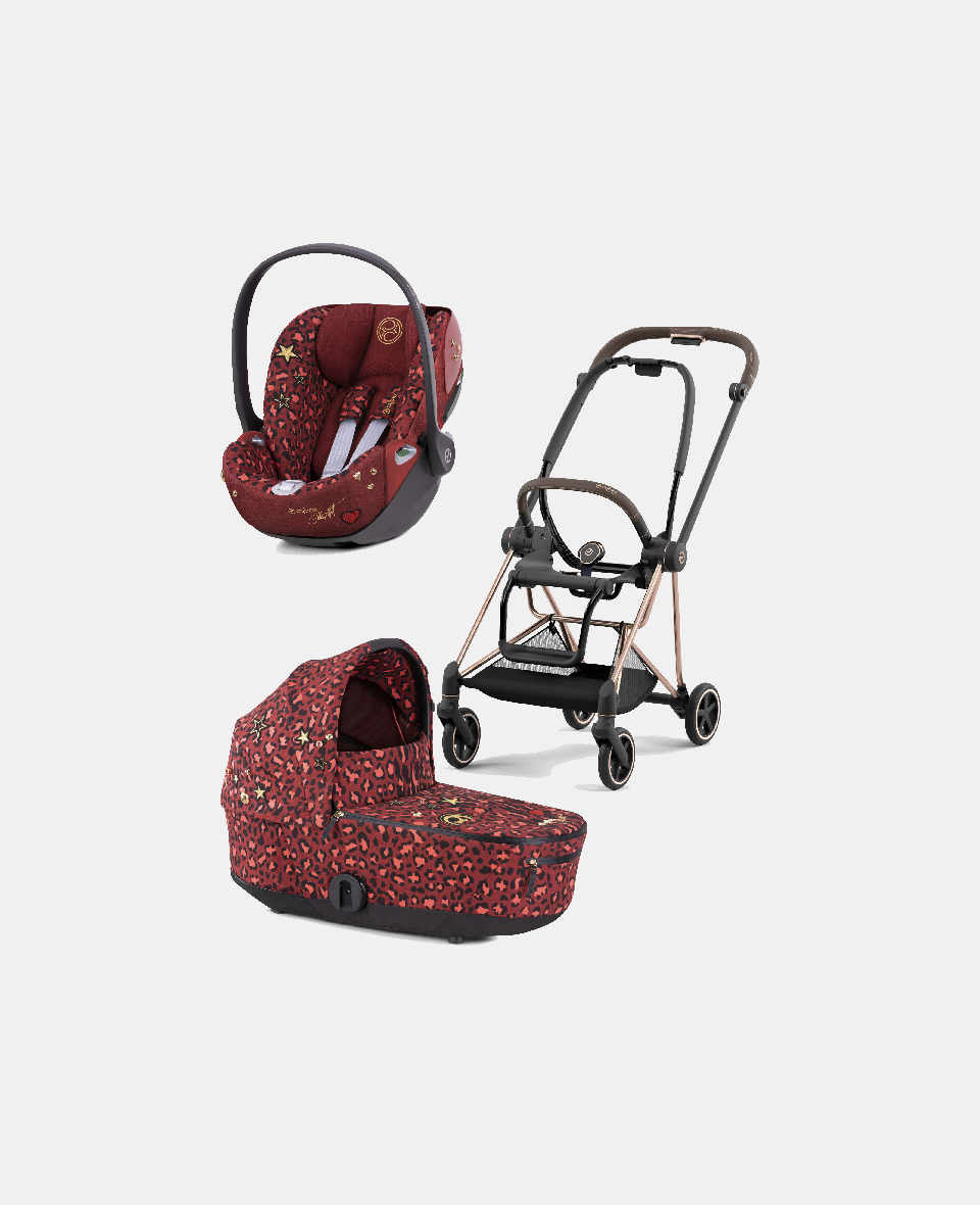 521002525-522000889-523000303.jpg Carucior 2 in 1 Landou MIOS Lux Rosenrot Red | dark red + Cadru Carucior pentru Copii Mios Rosegold + Scoica Auto CLOUD T I-SIZE Rosenrot Red | dark red Cybex Platinum - imagine 1