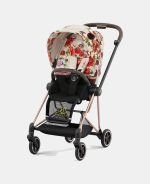 Carucior 2 in 1 Landou MIOS Lux Spring Blossom Light | light beige + Cadru Carucior pentru Copii Mios Chrome Black + Parte Sport Carucior MIOS Spring Blossom Light | light beige Cybex Fashion - imagine 4