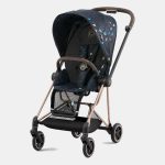Parte Sport Carucior MIOS Jewels of Nature | Dark Blue + Cadru Carucior pentru Copii Mios Chrome Black Cybex Platinum