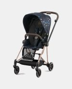 Carucior 2 in 1 Landou MIOS Lux Jewels of Nature | dark blue + Cadru Carucior pentru Copii Mios Chrome Black + Parte Sport Carucior MIOS Jewels of Nature | Dark Blue Cybex Fashion - imagine 4