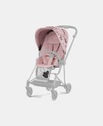 Carucior 2 in 1 Landou MIOS Lux SIMPLY FLOWERS PINK | light pink + Cadru Carucior pentru Copii Mios Chrome Brown + Parte Sport Carucior MIOS SIMPLY FLOWERS PINK | light pink Cybex Fashion - imagine 18