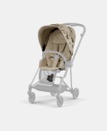 Carucior 2 in 1 Landou MIOS Lux SIMPLY FLOWERS BEIGE | mid beige + Cadru Carucior pentru Copii Mios Chrome Black + Parte Sport Carucior MIOS SIMPLY FLOWERS BEIGE | mid beige Cybex Fashion - imagine 14