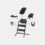 Scaun de masă pentru copii Cybex Gold Lemo set 4 în 1 Stunning Black