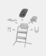 Set LEMO 4 in 1 Suede Grey | mid grey Cybex Gold - imagine 2