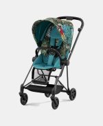 Carucior 2 in 1 Landou MIOS Lux WE THE BEST BLUE | mid turquoise + Cadru Carucior pentru Copii Mios Matt Black + Parte Sport Carucior MIOS WE THE BEST BLUE | mid turquoise Cybex Fashion - imagine 4