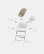 Scaun de masă pentru copii Cybex Gold Lemo set 4 în 1 ABTSHE All White - imagine 2