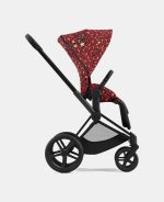 Carucior 2 in 1 Landou PRIAM Lux Rosenrot Red | dark red + Cadru Carucior pentru Copii Priam Matt Black + Parte Sport Carucior PRIAM Rosenrot Red | dark red Cybex Fashion - imagine 20